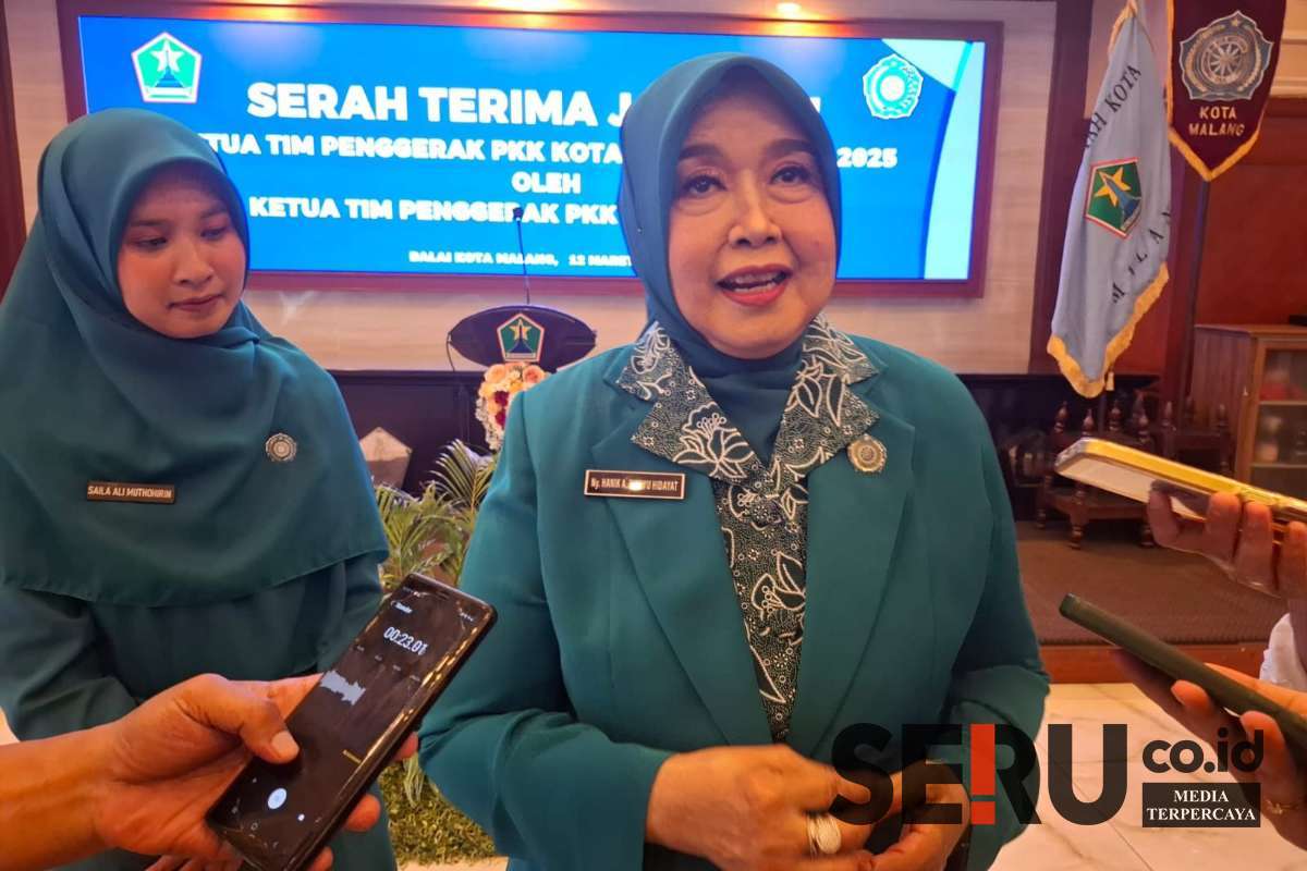 Ketua TP PKK Kota Malang, Hanik Andriani menyatakan, siap menjalankan amanah usai sertijab. (ws13) - Ajak Kolaborasi TP PKK, Wahyu Hidayat Ingatkan Suksesnya Pembangunan Dimulai dari Keluarga
