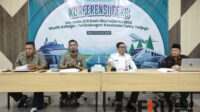 Konferensi pers layanan JKN saat libur Lebaran 2025. (rhd) - BPJS Kesehatan Tetap Berikan Pelayanan Peserta JKN Dimanapun Selama Libur Lebaran 2025