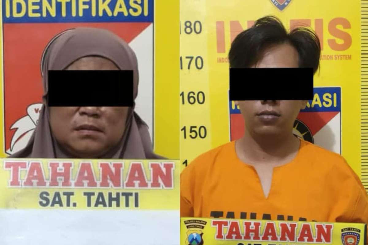 Para pelaku peracik dan pengedar obat-obatan ilegal. (ist) - Peracik dan Pengedar Obat Ilegal di Kecamatan Gedangan Diringkus Polisi