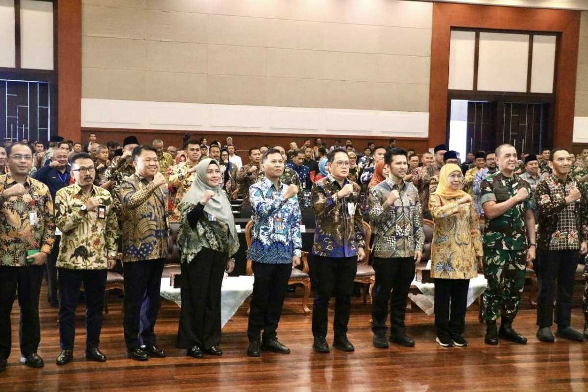 Rapat Koordinasi Forkopimda Provinsi Jawa Timur dan Forkopimda Kabupaten/Kota terkait persiapan dan pengamanan mudik lebaran, turut dihadiri Gubernur Jawa Timur. (ist) - Pertamina Bentuk Satgas RAFI, Pastikan Pasokan Energi Aman di Jatim Selama Ramadan dan Idulfitri