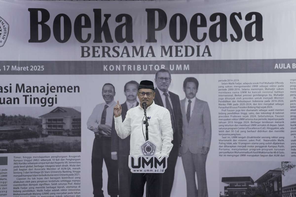 Rektor UMM, Prof. Dr. Nazaruddin Malik SE MSi. (ist) - Rektor UMM: Jurnalistik Bisa Memajukan Bangsa