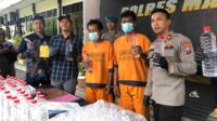 Polisi Ringkus Pembuat dan Pengedar Miras Trobas di Bantur, Amankan 260 Liter Barang Bukti