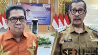Wabup Djoko Susanto (kanan) didampingi Sekretaris Tim Sukses Dima Akhyar (kiri) saat wawancara. (Seru.co.id/amb) - Gus Fawait Tepis Rumor Hubungannya dengan Wabup Tidak Harmonis, Gus Fawait: Kami Bukan Manten, Kemana mana Bergandengan