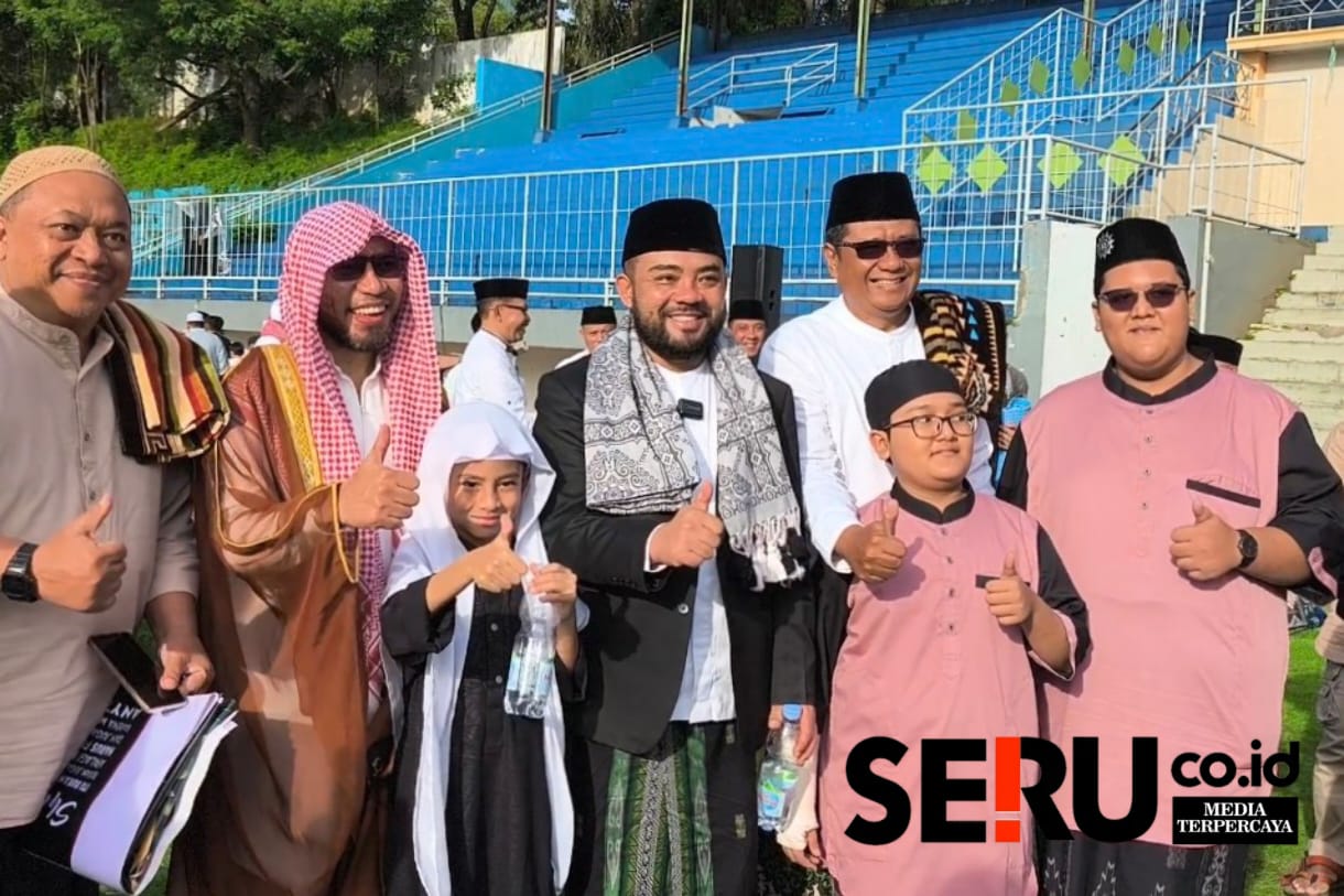 awali Batu Hadiri Salat Id di Stadion Gelora Brantas Bersama Warga Muhammadiyah