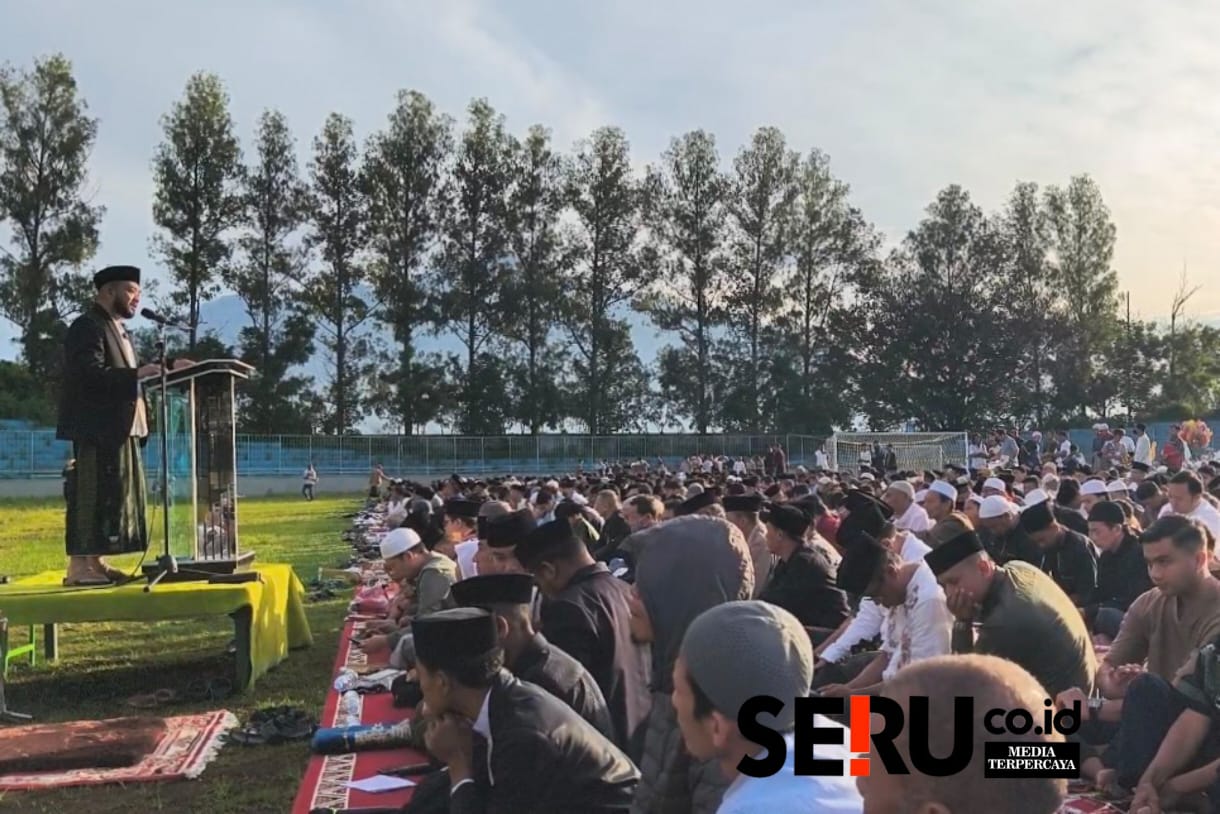awali Batu Hadiri Salat Id di Stadion Gelora Brantas Bersama Warga Muhammadiyah