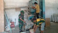 Babinsa Madyopuro Monitoring Penggilingan Padi, Dukung Pengolahan Gabah Optimal