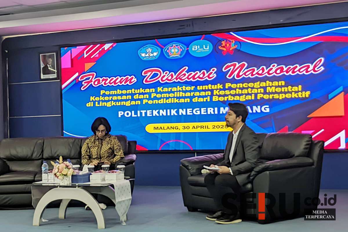Irjen Kemendiktisaintek, Chatarina Muliana Girsang menyampaikan materi. (ws13) - Polinema Komitmen Cegah Kekerasan dan Peduli Kesehatan Mental, Perkuat Sinergi Lintas Sektoral