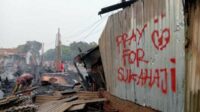 Kebakaran hebat melanda Sukahaji, Kota Bandung. (ist) - Kebakaran Hanguskan 45 Lapak Kayu di Sukahaji Bandung, Warga Curigai Terkait Sengketa Lahan