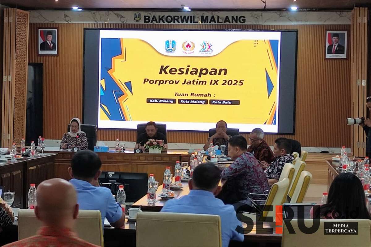 Ketua Komisi E, Dispora dan KONI Jatim memimpin Rakor Kesiapan Porprov IX Jatim 2025. (rhd) - Komisi E DPRD Jatim Tinjau Kesiapan dan Venue Porprov IX Jatim 2025, Persiapan 90 Persen