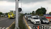 Pintu masuk tol Singosari. (Seru.co.id/wul) - H+5 Libur Lebaran, Kendaraan Keluar Kabupaten Malang Capai 18.477 Kendaraan