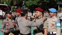 Sertijab sejumlah PJU di lingkungan Polres Batu. (ist) - Polres Batu Rotasi Sejumlah Pejabat Utama, Diantaranya Jabatan Kapolsek