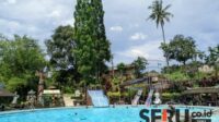 Taman Rekreasi Tlogomas menyajikan banyak kolam renang untuk memuaskan pengunjung. (Seru.co.id/ws13) - Dikira Tutup Total, Taman Rekreasi Tlogomas Sepi Pengunjung di Weekend Lebaran