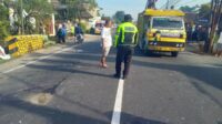 Tempat kejadian perkara kecelakaan maut di Turen. (ist) - Seorang Wanita Pengendara Motor Tewas Pasca Bertabrakan dengan Seorang Pelajar