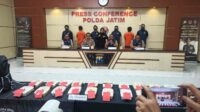 Polda Jatim Bongkar Narkotika Jaringan Internasional, Dua Kurir Diancam Hukuman Mati