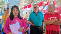 Warga Blimbing yang tergabung dalam Warpel menolak mega proyek pembangunan hotel dan apartemen. (ws13) - Warga Blimbing Tolak Pembangunan Mega Proyek Hotel Apartemen Tanrise Property Setinggi 197 Meter