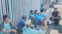 Babinsa Pandanwangi Komsos Program Serap Gabah dari Bulog