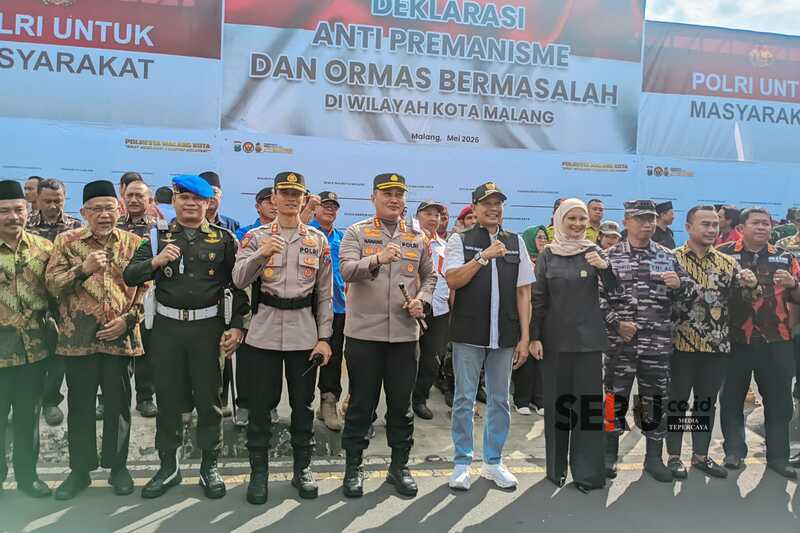 Deklarasi Anti Premanisme dan Ormas Bermasalah Jaga Keamanan dan Iklim Investasi Kota Malang