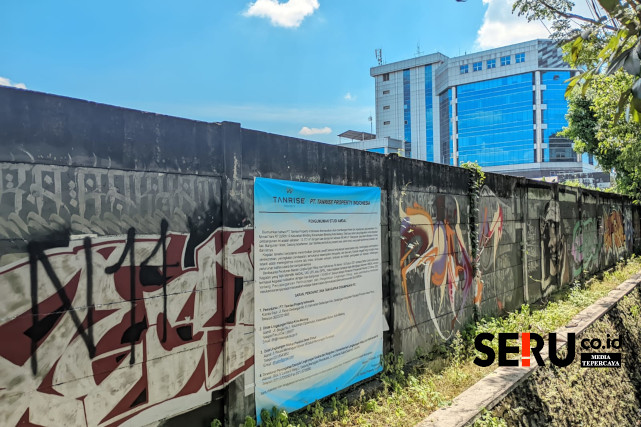 Lahan yang direncanakan menjadi lokasi proyek pembangunan hotel Vasa dan apartemen Tanrise Property. (ws13)