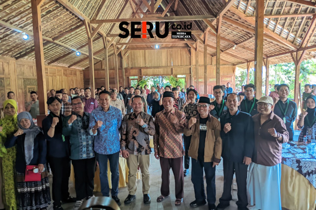Wali Kota Malang dalam acara halalbihalal dan reuni HMI UIN Maliki Malang. (ws13)