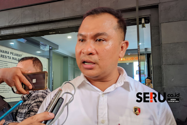 Kasat Reskrim Polresta Malang Kota, Kompol Mohammad Sholeh buka suara terkait kasus dugaan pelecehan seksual oleh oknum dokter. (ws13)