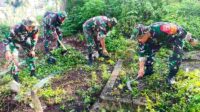Koramil Klojen Tanam Pohon Buah Lestarikan Lingkungan Hijau di Kampung Keramat