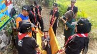 Saka Wira Kartika Kodim 0833 Gelar Kemah Pengabdian Masyarakat di Tulusrejo Tumpang