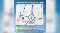 Dishub Kota Malang Uji Coba Rekayasa Lalu Lintas Jalan Kahuripan-Tumapel 14 Mei 2025