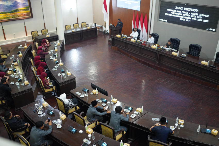 Penyampaian Pandangan Umum Fraksi DPRD Atas Raperda Pertanggungjawaban Pelaksanaan APBD Kota Batu Tahun Anggaran 2024