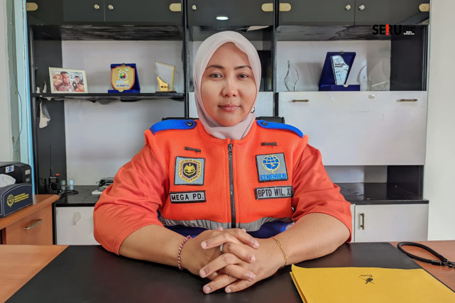 Kepala UPT Terminal Arjosari menjelaskan tujuan dilakukannya penertiban. (bas)
