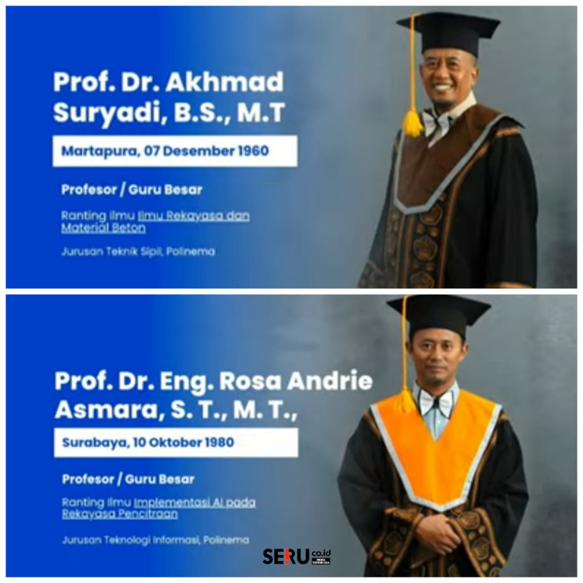 Prof. Akhmad Suryadi dan Prof. Rosa Andrie Asmara. (rhd)