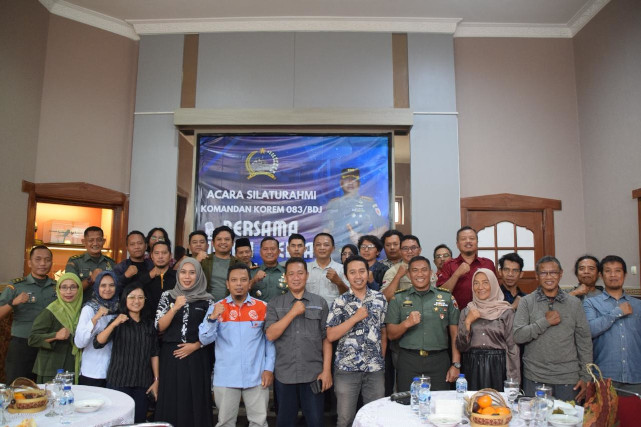 Danrem 083/Bdj Silahturahmi Bersama Insan Media Malang Raya, Usung Visi PRODUKTIF