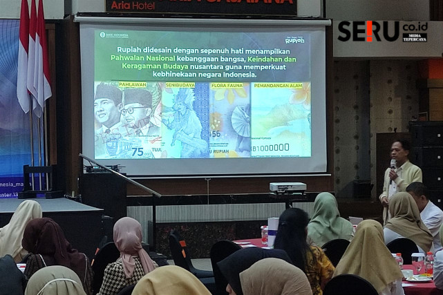 Para guru menyimak pemaparan pemateri terkait Cinta Bangga Paham (CBP) Rupiah. (rhd)