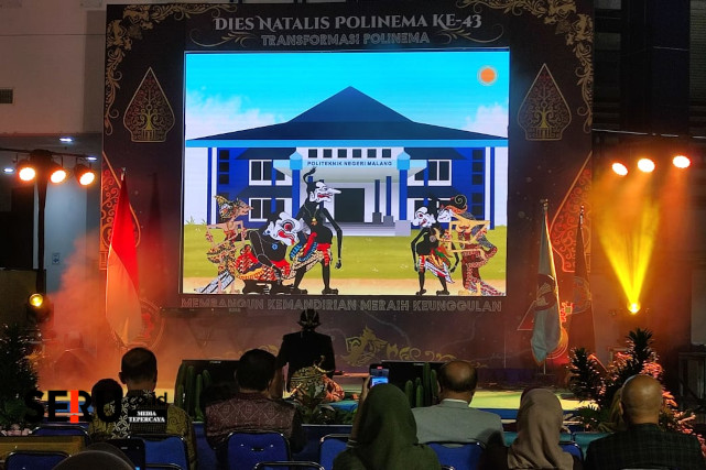 Pertunjukan Wayang Beber Digital Pamungkasi Tasyakuran Penutupan Dies Natalis ke-43 Polinema