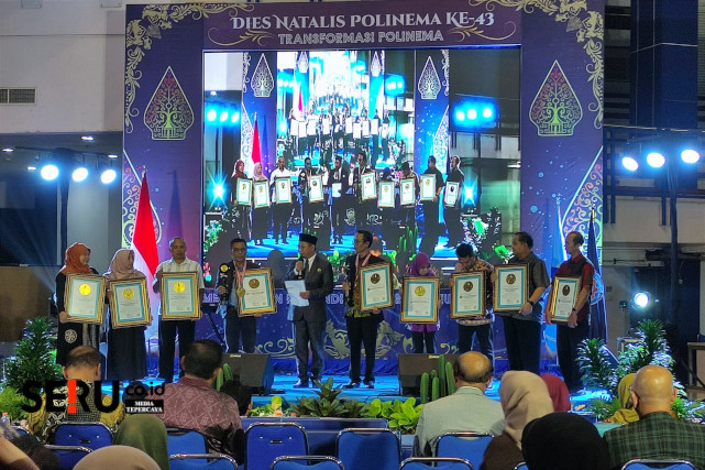 Beragam penghargaan yang diterima oleh Polinema. (rhd)