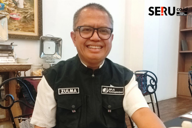 Kepala BPJS Ketenagakerjaan Malang, Zulkarnain Mahading. (rhd)