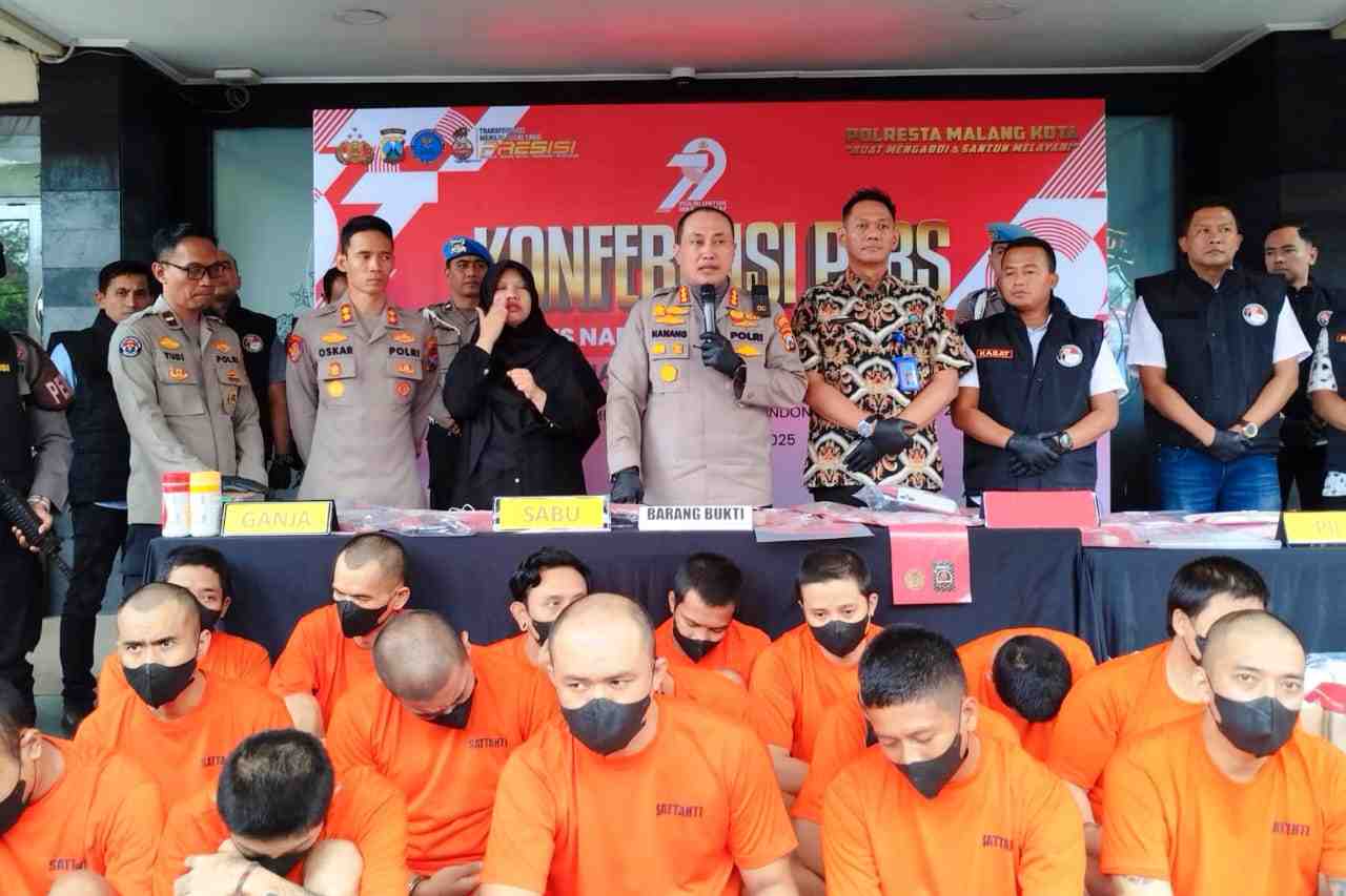 Hanya Enam Bulan, Polresta Malang Kota Berhasil Ungkap 111 Kasus Narkoba