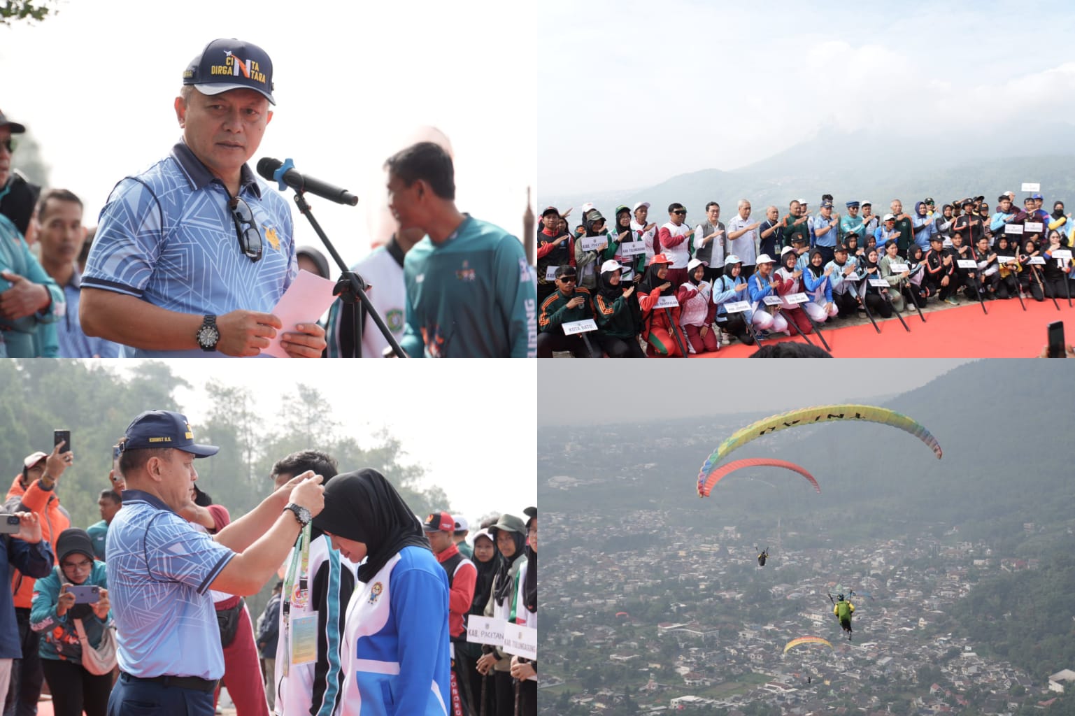 Pesan Kadispotdirga Lanud ABD Saleh Pada Pembukaan Cabor Paralayang Porprov IX Jatim 2025