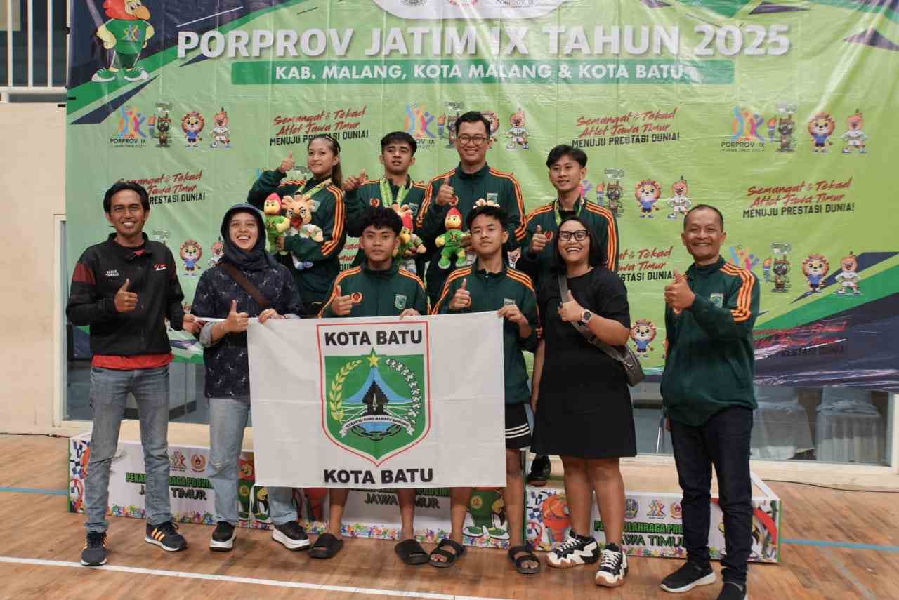 Tenis Meja Ganda Campuran Kota Batu Tambah Perunggu di Porprov Jatim IX 2025