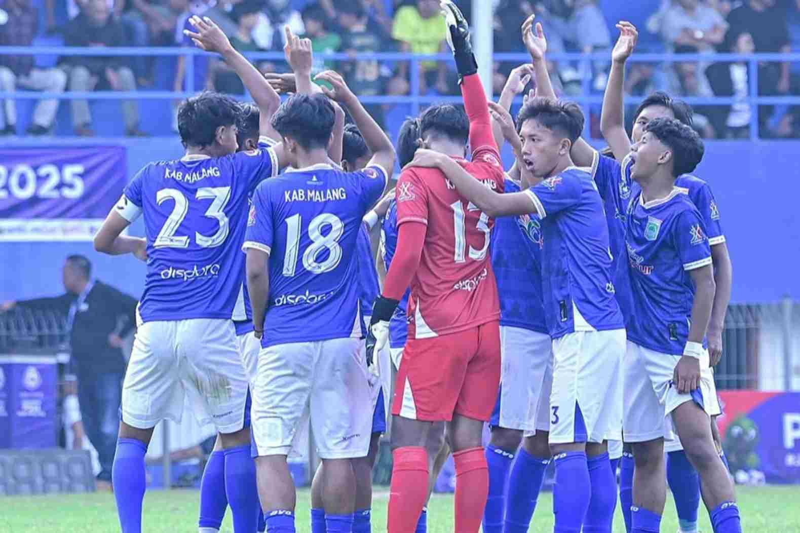 Terhenti di 8 Besar Porprov Jatim 2025, Tim Sepak Bola Kabupaten Malang Minta Maaf