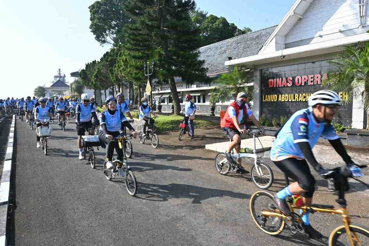 Lanud Abd Saleh Malang Dukung Kegiatan Olahraga Bersepeda Masyarakat