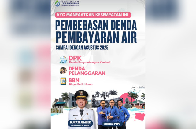 Perumdam Tirta Pandalungan Bebaskan Denda Air, Target 3.100 Pelanggan