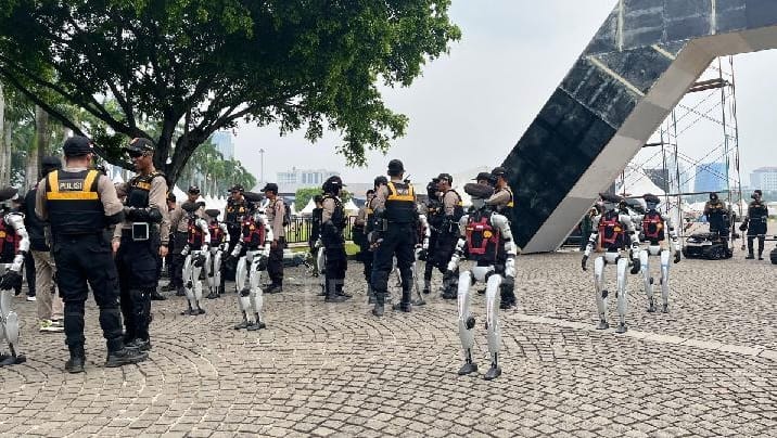 Polri Pamerkan 25 Robot Canggih dan Akan Menjadi Bagian Tujuh Fungsi Utama Kepolisian