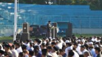 Ribuan Warga Muhammadiyah Sholat Idul Adha di Stadion Brantas di Kota Batu