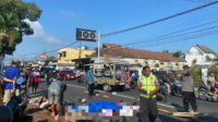 Pemotor Sekeluarga di Bululawang Tersenggol Truk Akibatkan Ibu dan Anak Tewas