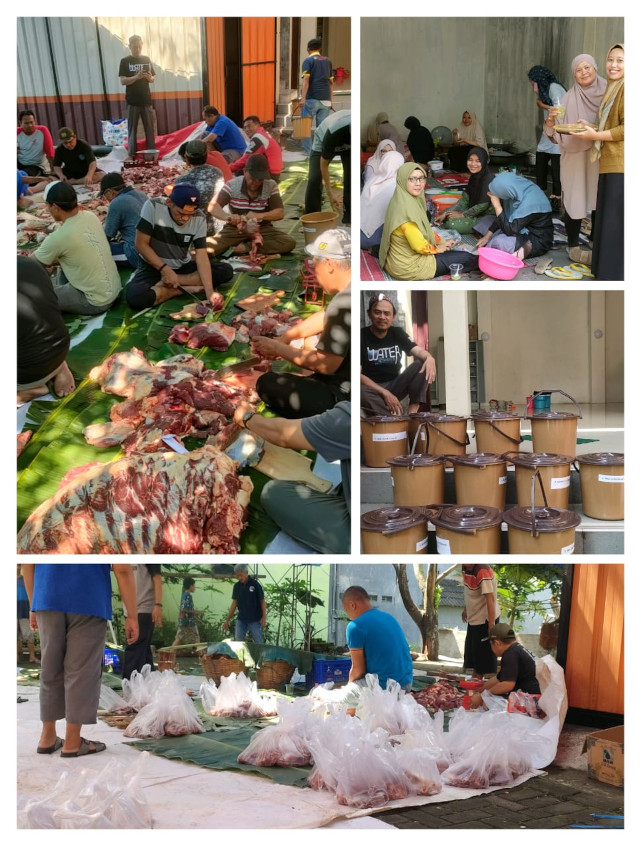 Warga Perum Jasatirta Ikhlas Berkurban untuk Berbagi dengan Sesama