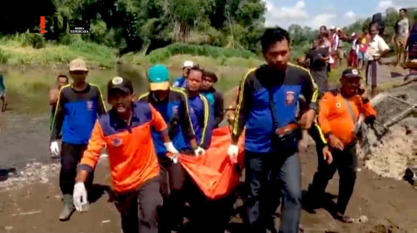 Dikabarkan Hilang Saat Mandi Sungai, Korban ditemukan Meninggal Mengapung