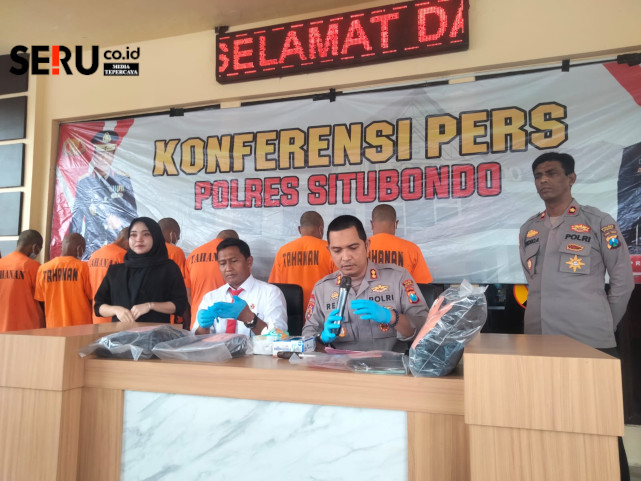 Polres Situbondo Amankan Sembilan Tersangka Curanmor dan Tujuh Unit Motor
