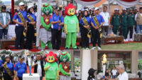 Kirab Obor Porprov IX Jatim di Kota Batu Berlangsung Seru