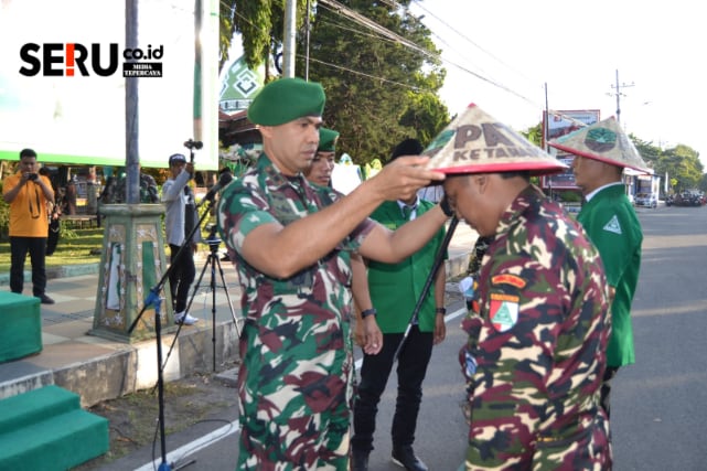 Apel Bersama TNI dengan GP Ansor dan Banser Deklarasikan Patriot Ketahanan Pangan 