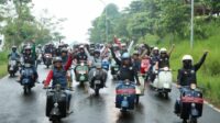 500 Scooterist Hadiri Batu Vespa Fest 2025 Hari Bhayangkara ke-79 Polres Batu